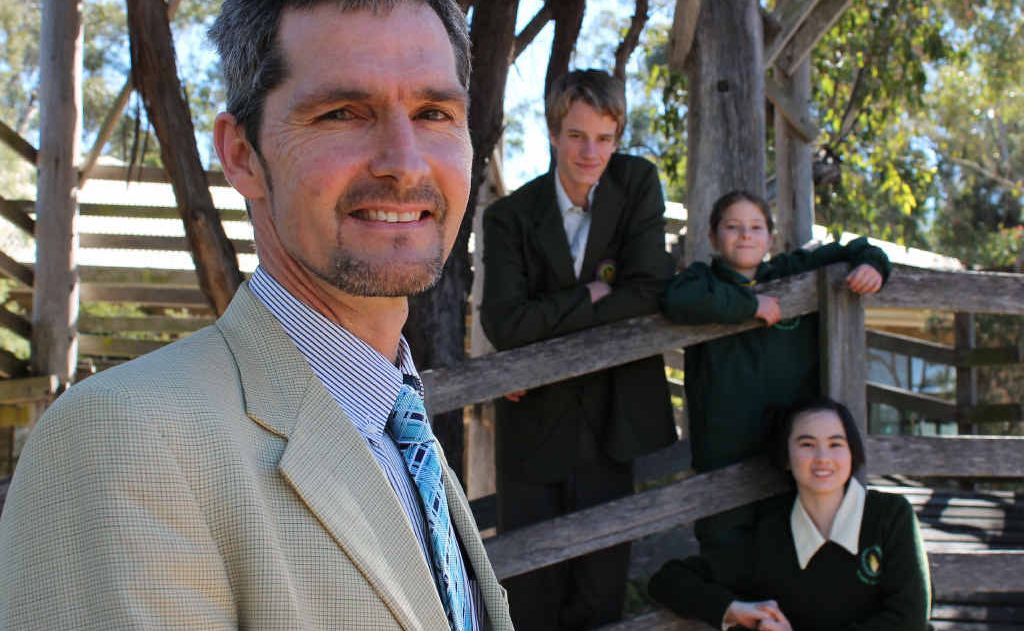 SOTE Principal Shane Power is thrilled to hear his school had achieved such a high result academically. So too are students, Mitchell Darton, Helena Faa and Jessica Lu. SOTE Principal Shane Power is thrilled to hear his school had achieved such a high result academically. So too are students, Mitchell Darton, Helena Faa and Jessica Lu.